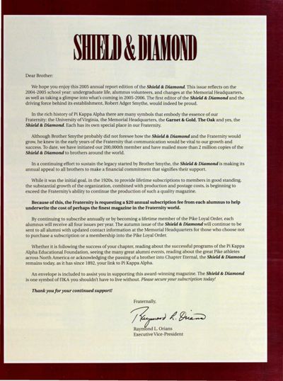 Letter From Raymond L. Orians